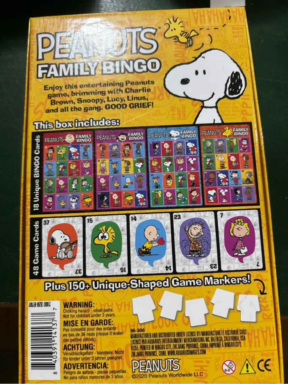 Peanuts Family Bingo -